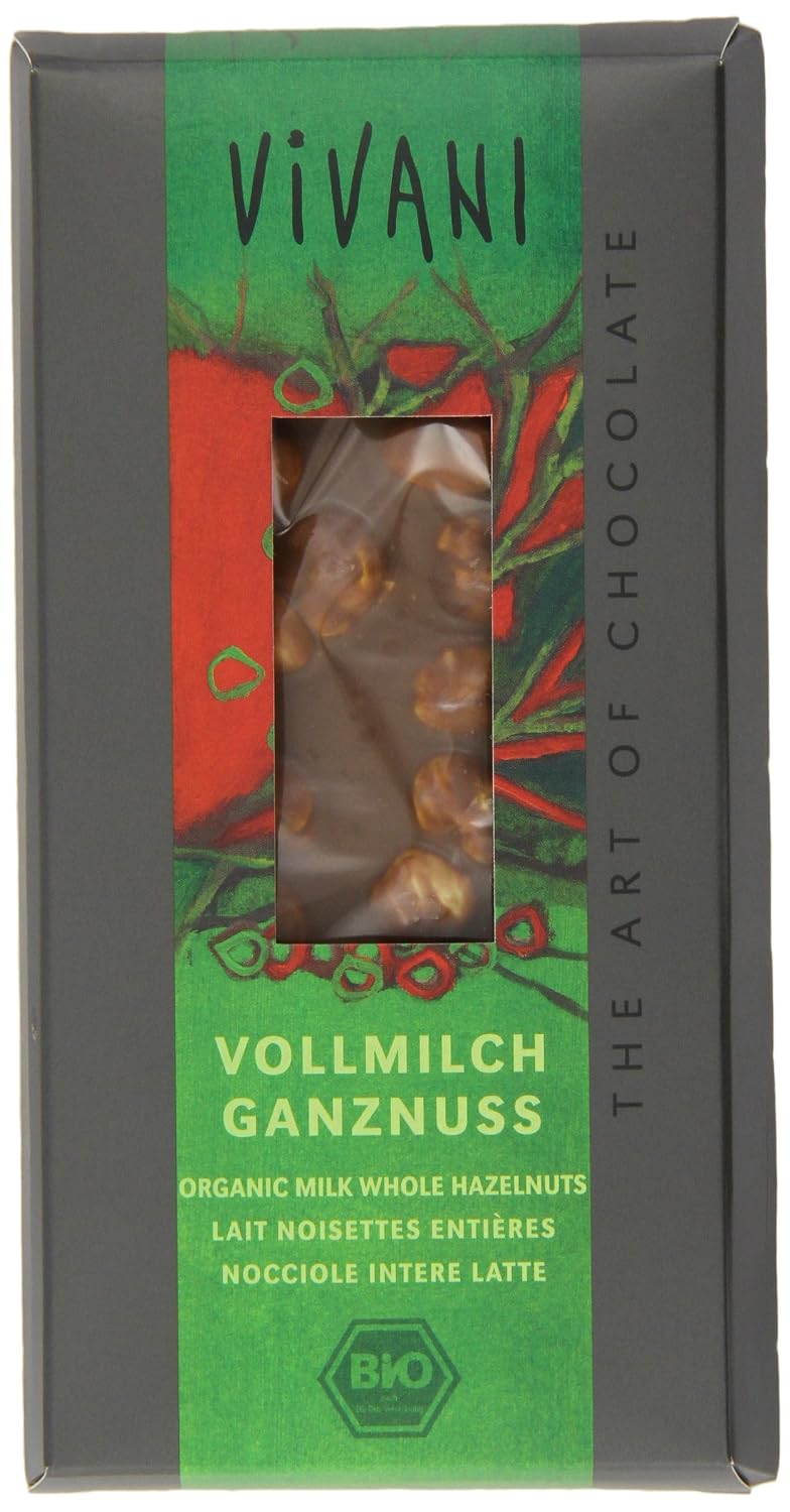 Vivani Milk whole Hazelnuts Chocolate 100 g
