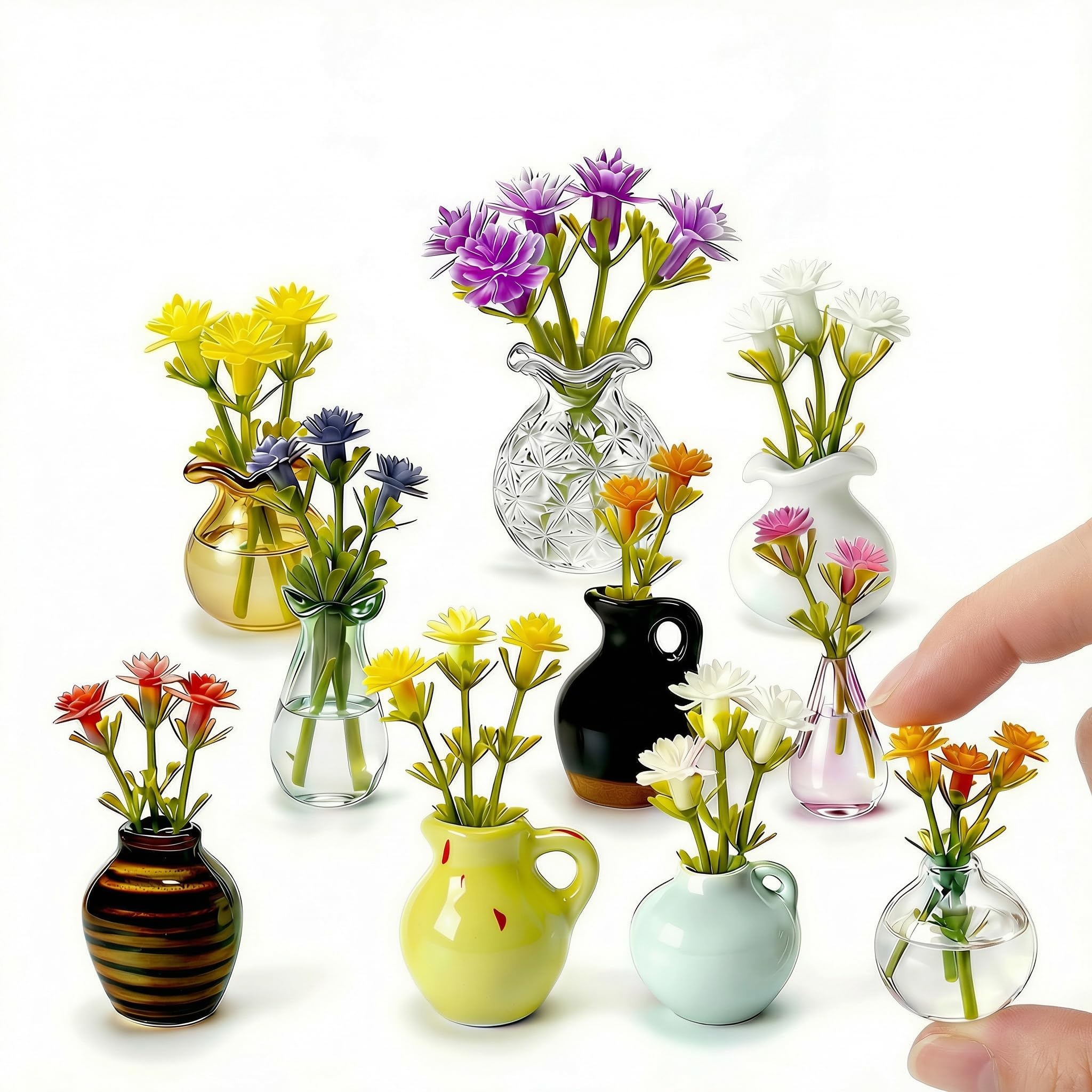Amazon.com: Oasis Origin Hand-Blown Mini Vase Magnets for Fridge