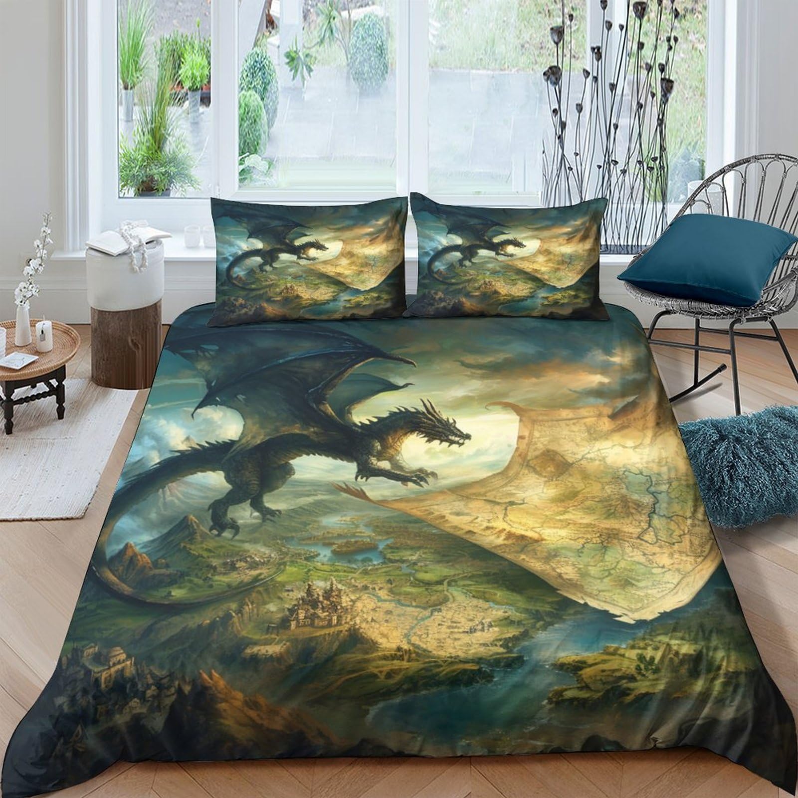 Housse de couette microfibre hypoallergénique à fermeture éclair