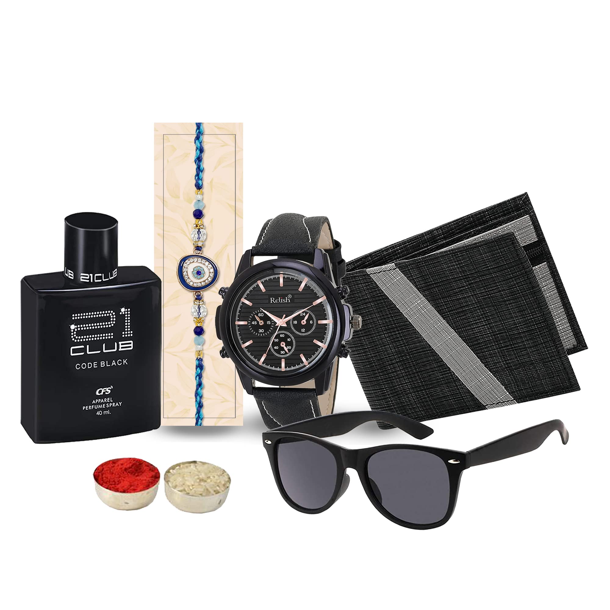 Watch, Wallet, Keychain, Sunglass, Rakhi, Roli-Chawal, Rakhi | Gift for Brother | Rakhi Gift for bhaiya-image-48