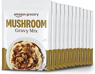 Amazon Brand - Happy Belly Mushroom Gravy Mix, 0.75 ounce (Pack of 12)