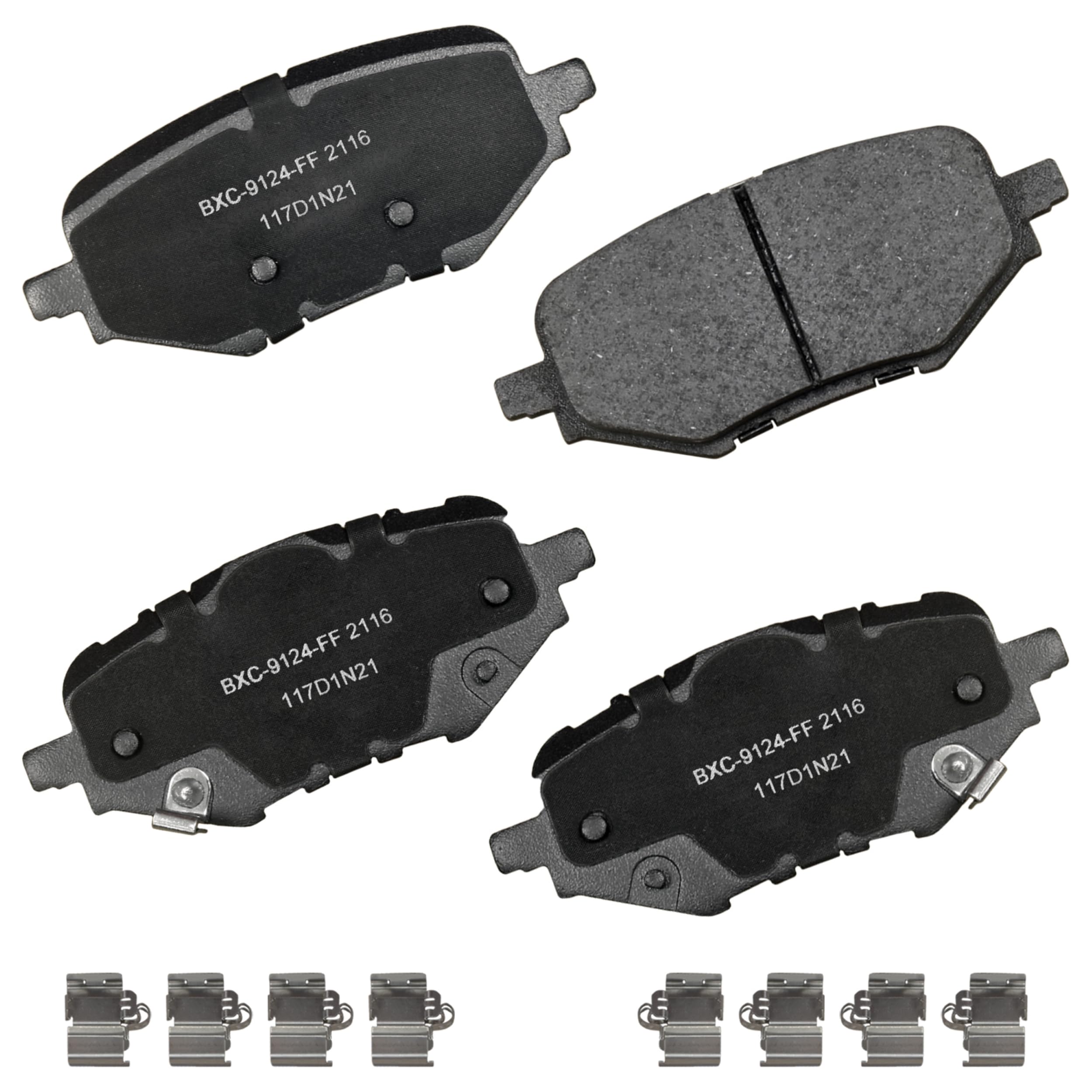 Bendix Premium SBC2116 Ceramic Rear Brake Pads for Honda Clarity 2021-2017