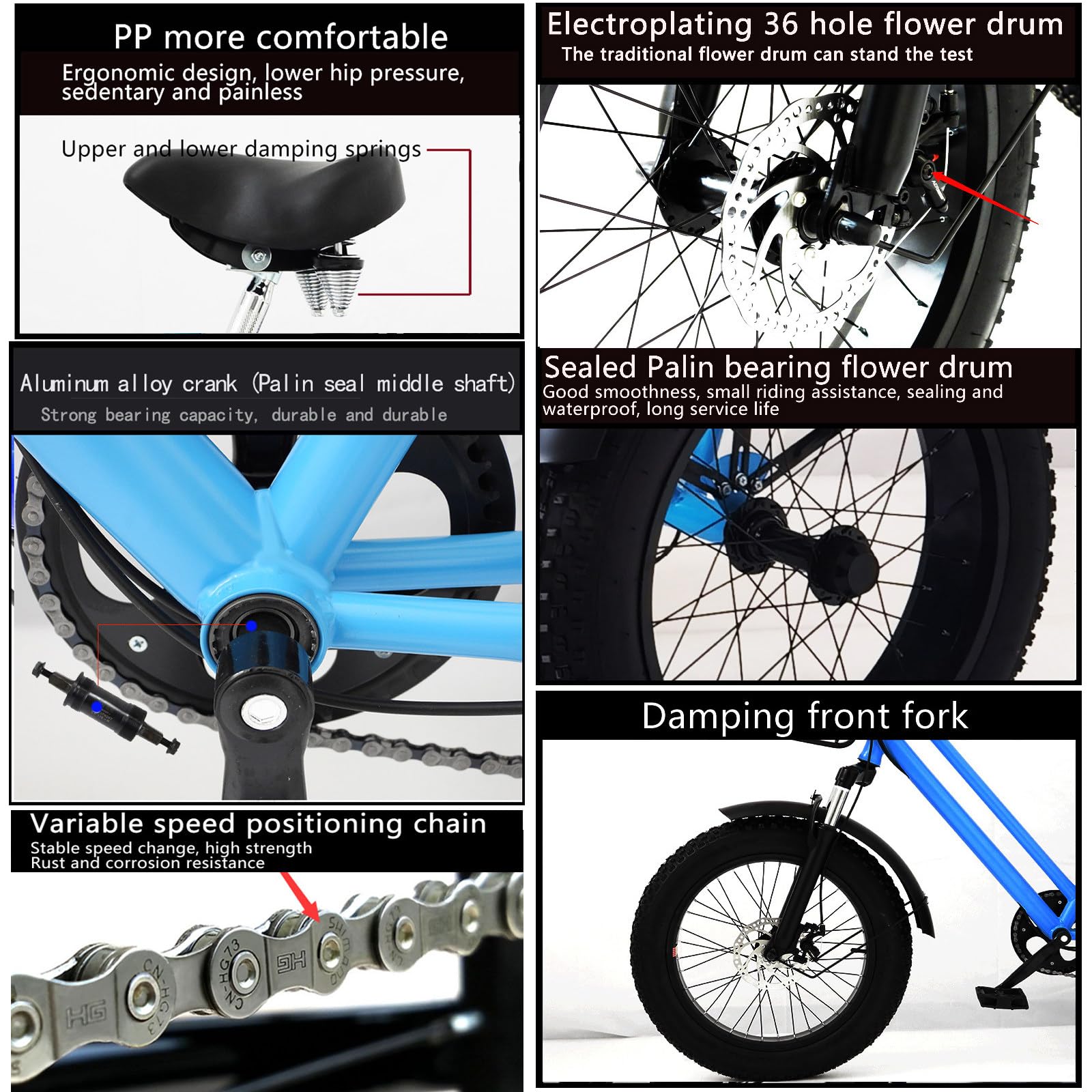 Triciclo De Ruedas Anchas De 7 Velocidades, Bicicleta De Crucero De Tres Ruedas De 20″, Capacidad De Carga De 200 kg, para Paseos Diarios, Compras Y Transporte De Carga Black