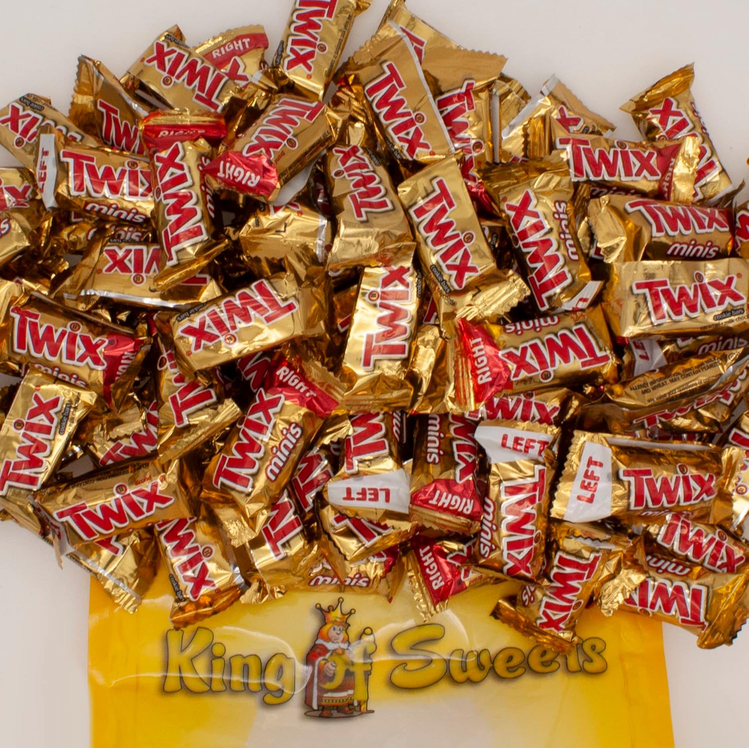 Twix Minis 1 Pound Individually Wrapped Chocolate Candy