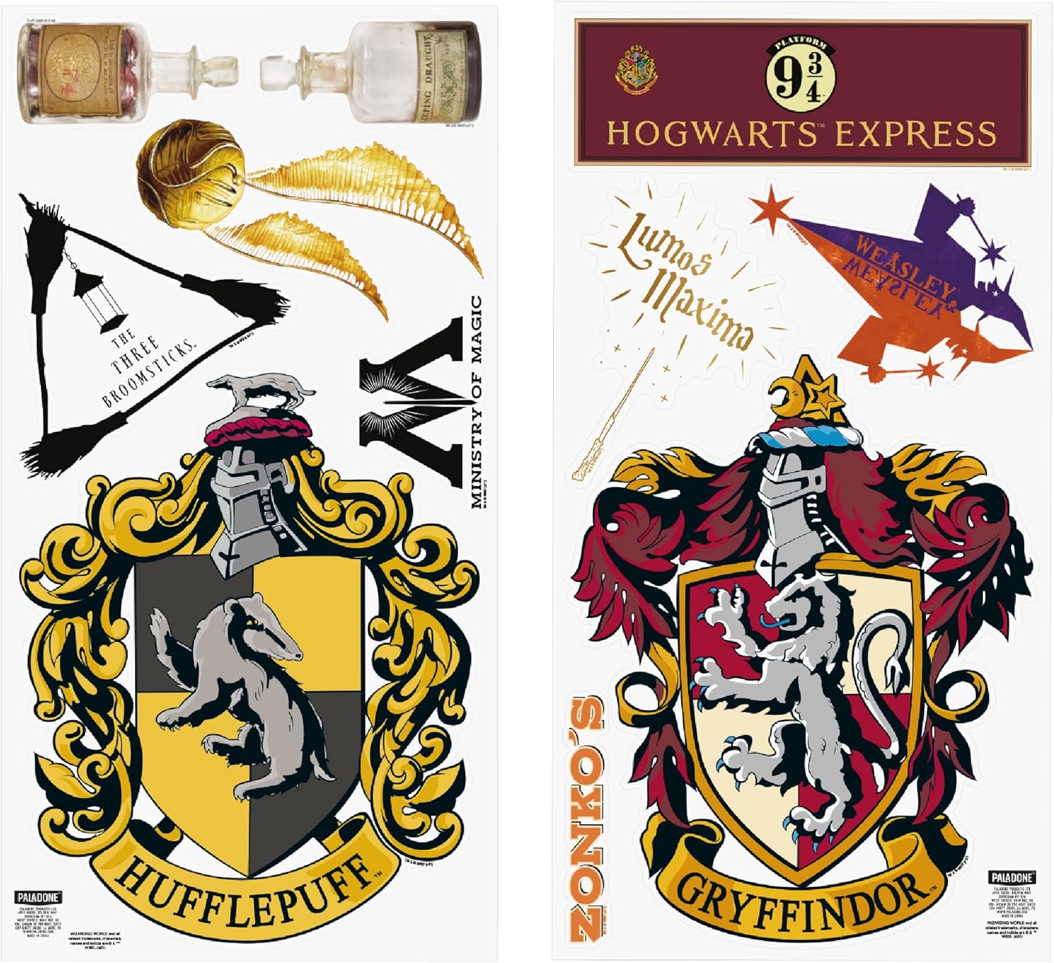 Buy Paladone Harry Potter Wall Decals, Set of 20 Removable and