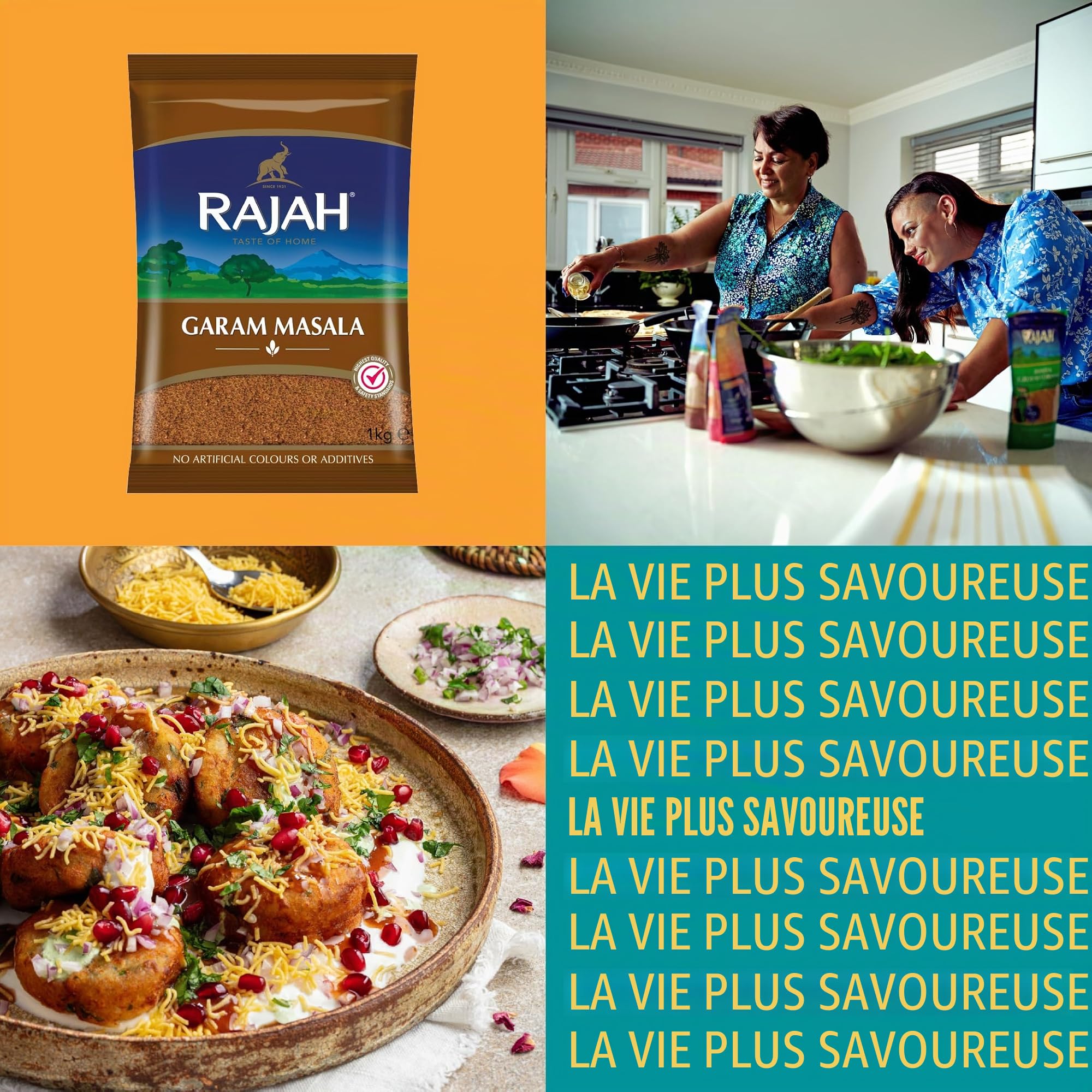 Rajah Spices Garam Masala Mélange d'épices moulues 1 kg