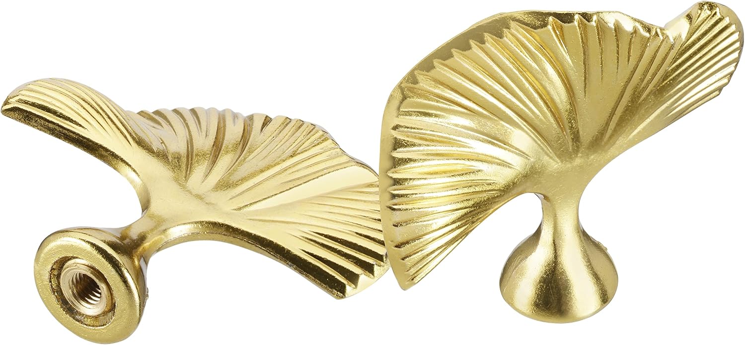 Aspen Creative 24054-07-2, Finial for Lamp Shade, Brass Finish, 2-1/8" Height, Set Of 2