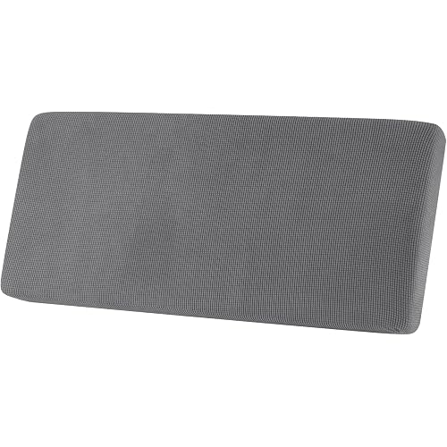 Hokway Couch Cushion Covers Stretch Cushion Covers Sofa Seat Cushion Slipcover Cushion Protector(Light Gray, Medium)