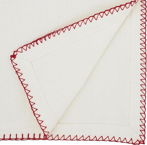 Miniatura 8 de Saro Lifestyle Whip - Camino de mesa de algodón con diseño cosido, gris, 13 x 72 pulgadas