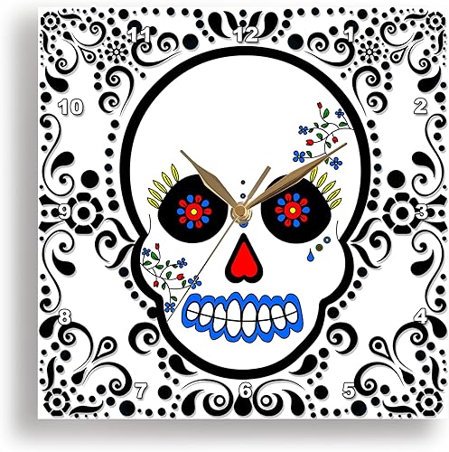 dpp _ 28865Janna Salak Designs del día de los muertosdía de los muertos calavera día de los muertos calavera de azúcar rojo y negro diseño de