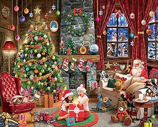 White Mountain Puzzles Opening Presents, 1000 Pieces Jigsaw Puzzle