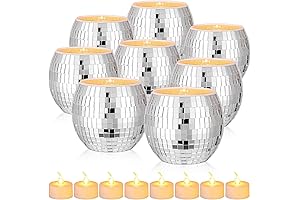 Disco Ball Votive Candle Holders Bulk - Perfect Centerpieces for Weddings & Parties