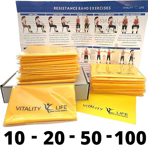 Bandas de resistencia a granel 10-20-50-100 resistencia a la luz y sin látex envueltas individualmente perfectas para clases o grupos más fáciles