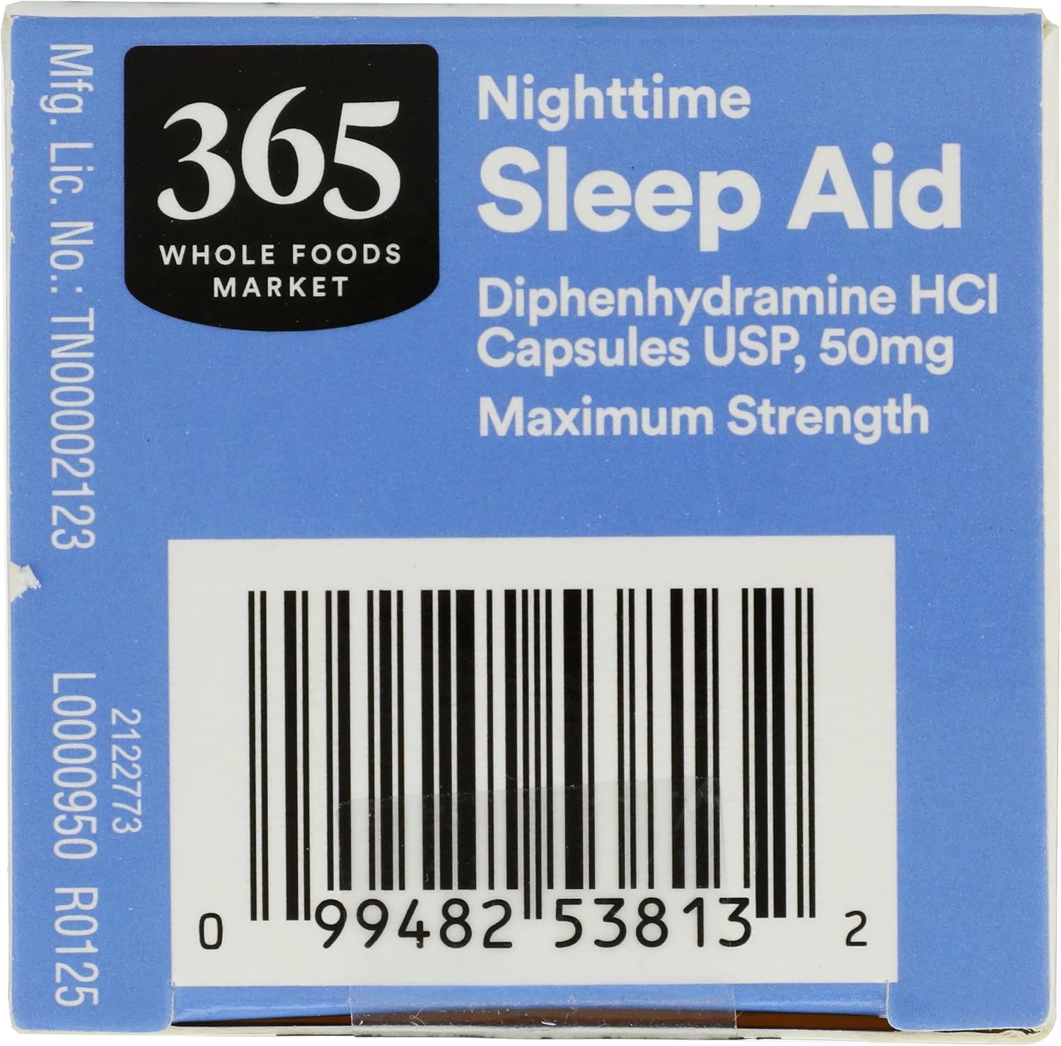 365 by Whole Foods Market Sleep Aid Diphenhydramine Soft Gels 50 MG, 32 CT
