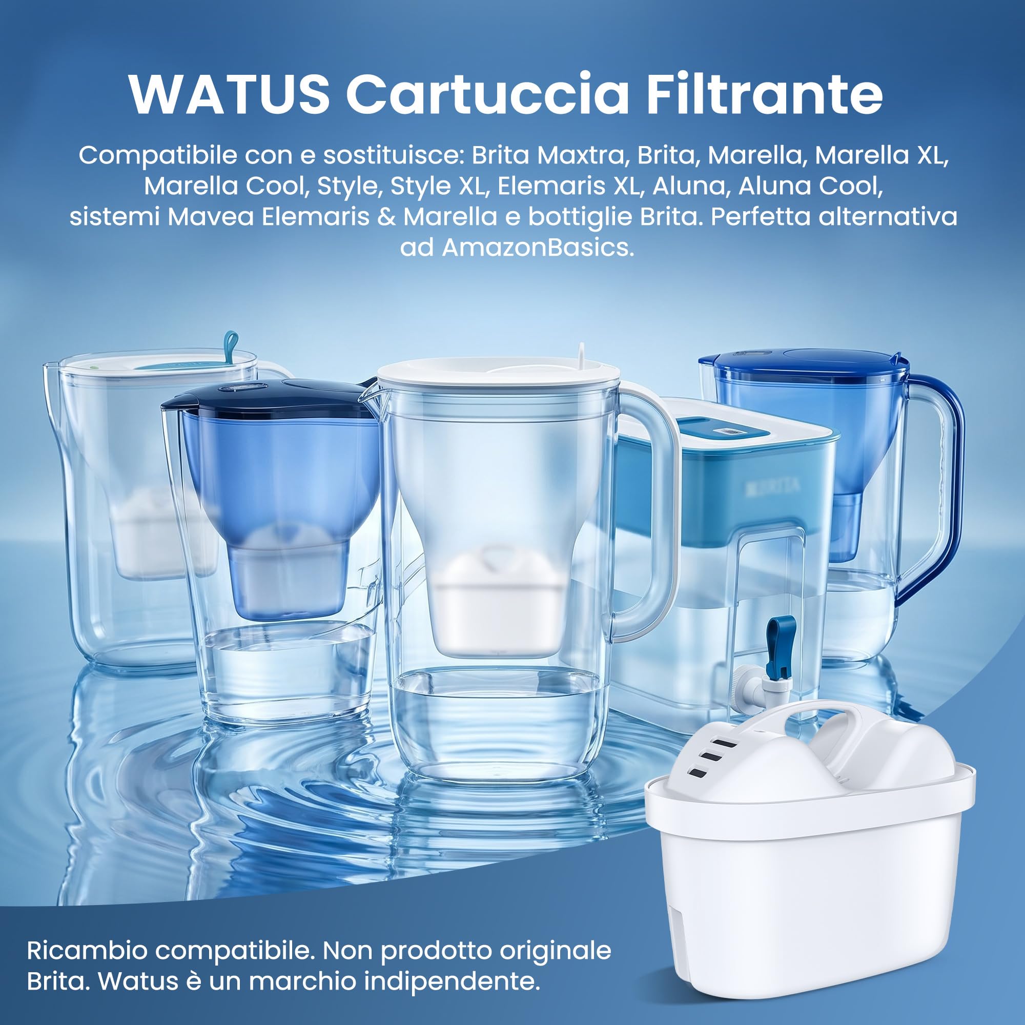 Filtri, Compatibili con BRITA Maxtra+ e Maxtra, Maxtra Pro, Maxtra Plus, Made in Germany, Riducono Piombo, Cloro, Metalli Pesanti e Calcare Nell'acqua (6)