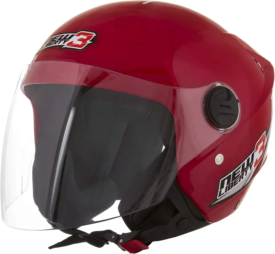 CAPACETE ABERTO PRO TORK NEW LIBERTY 3 SOLID VERMELHO TAM. 56