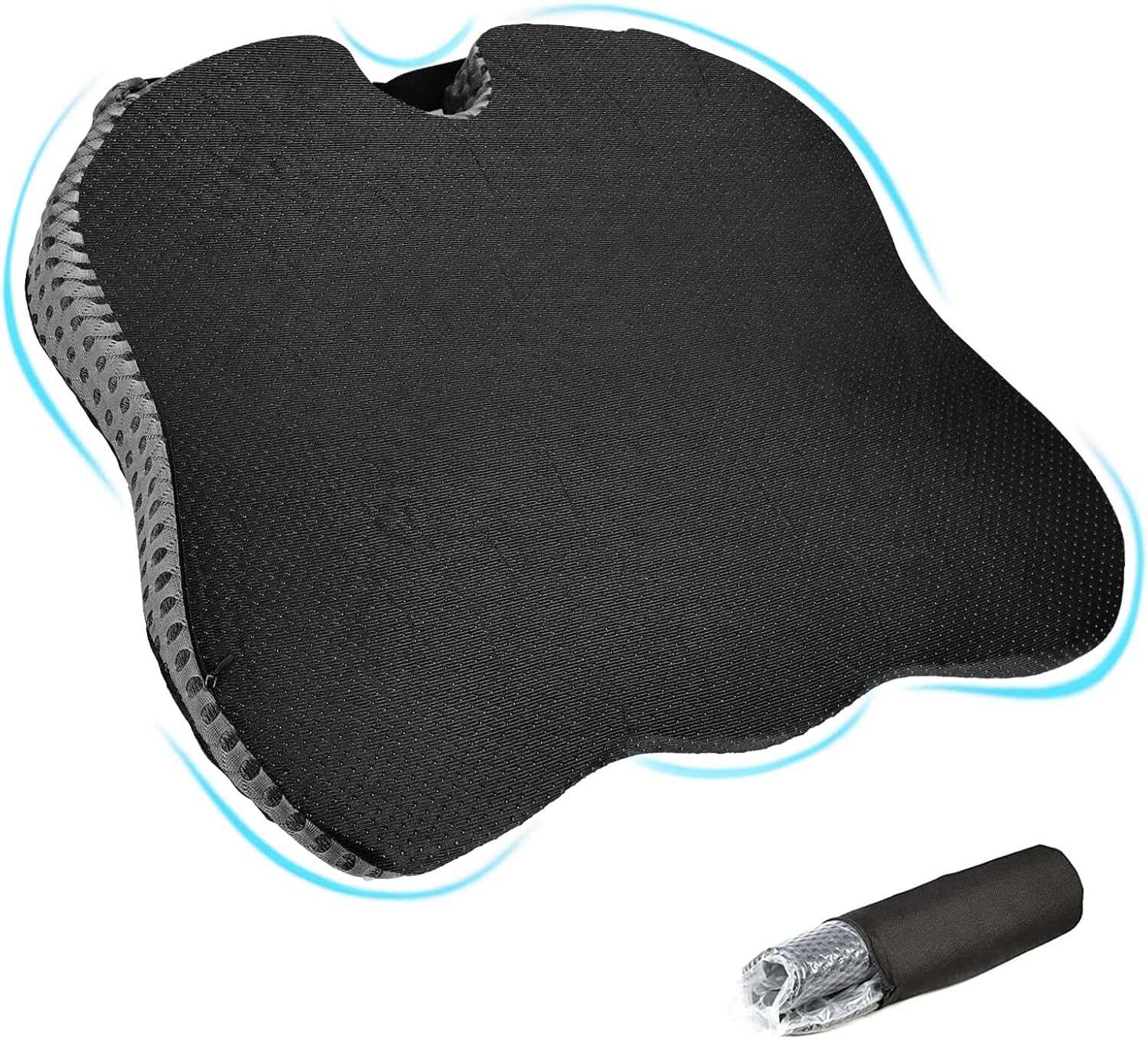 Memory Foam Seat Cushion Hemorrhoid Tailbone Cushion, Wheelchairs