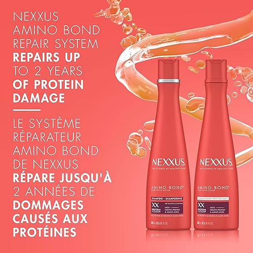 Miniatura 8 de Nexxus Bond Repair Champú, acondicionador y tratamiento intenso de Rebond paquete de 3 unidades para todo tipo de cabello dañado, con proteína de