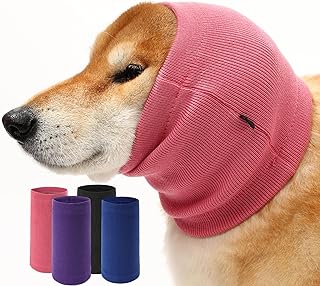 Dog Calming Hoodie Ear Muffs Noise Protection, Dog Hoodie Hematoma Ear Wrap, Ear Covers for Bath, Thunderstorms