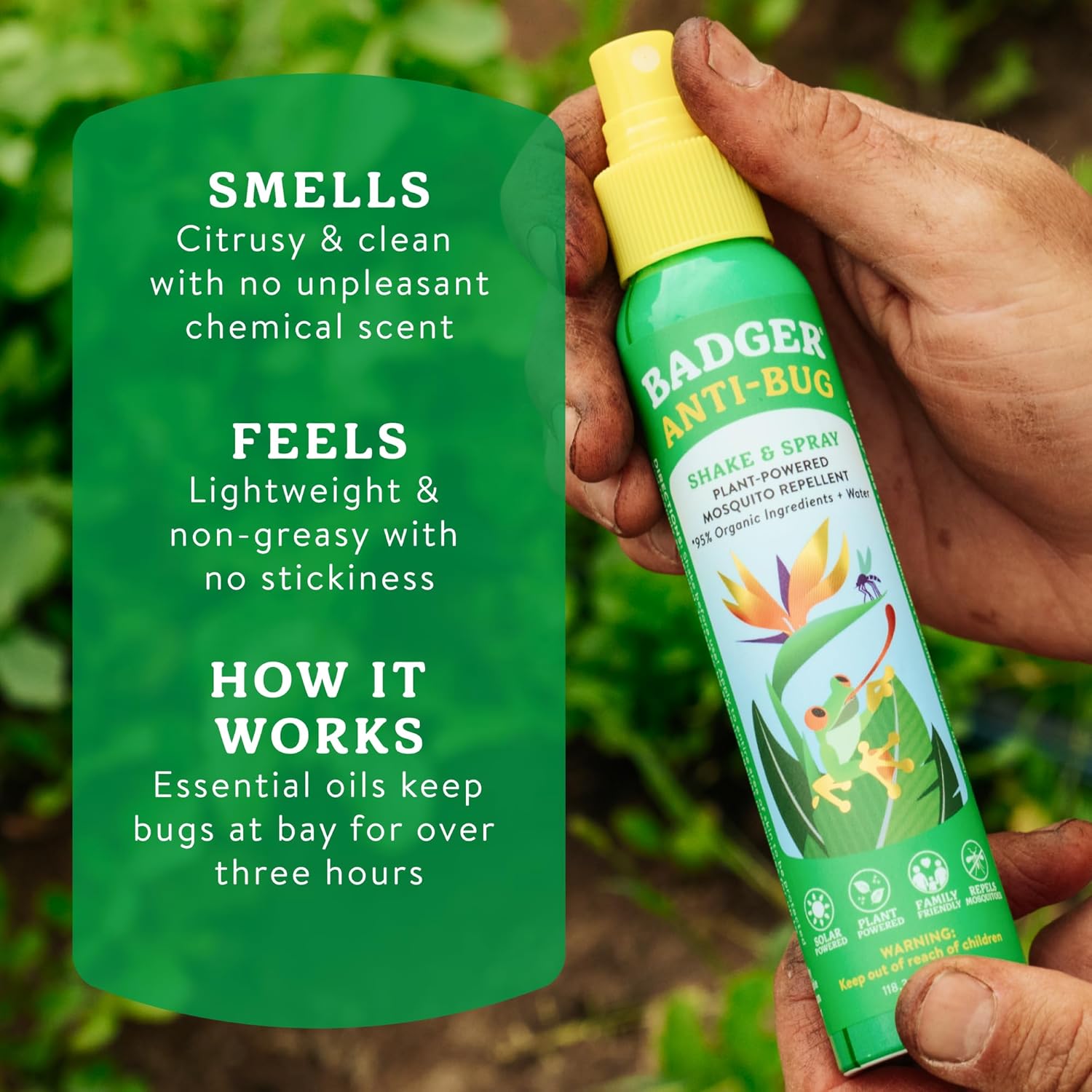 Badger Bug Spray & Tick Spray Combo Pack, Family Friendly All Natural Mosquito and Tick Repellents with Organic Essential Oils, Great Smelling, Plant Based, Deet-Free, Vegan, 4 fl oz, 2-Pack