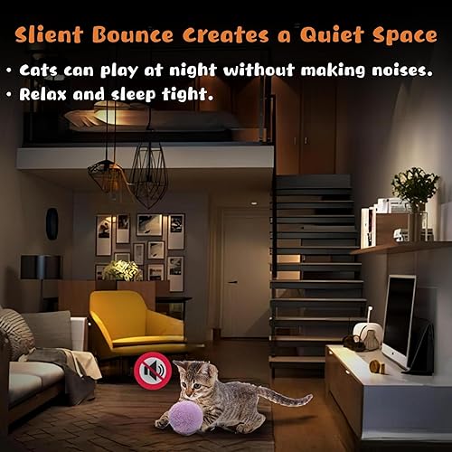 Miniatura 7 de BaiKevin Pistola lanzadora interactiva de bolas de juguete para gatos, 1 lanzador de juguete, 20 bolas coloridas de pompones de felpa (1.2