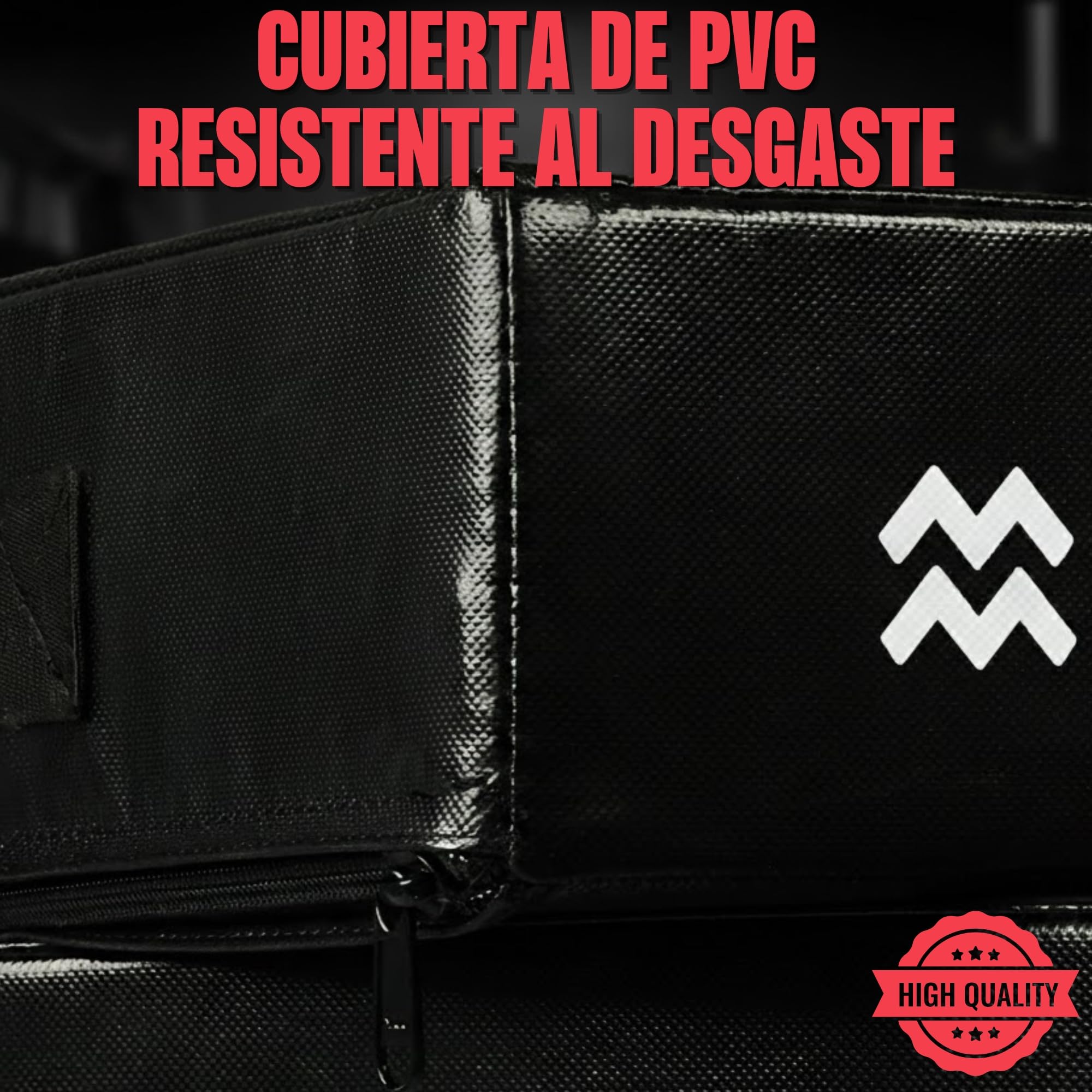 MATCHU - Drop Pads - Set de 2 Piezas - Amortiguación de Alta Calidad - Espuma Durable - Funda de PVC resistente al desgaste - 75x57x15 CM - Negro