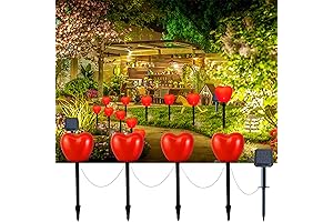 Valentine's Day Outdoor Solar Heart Lights