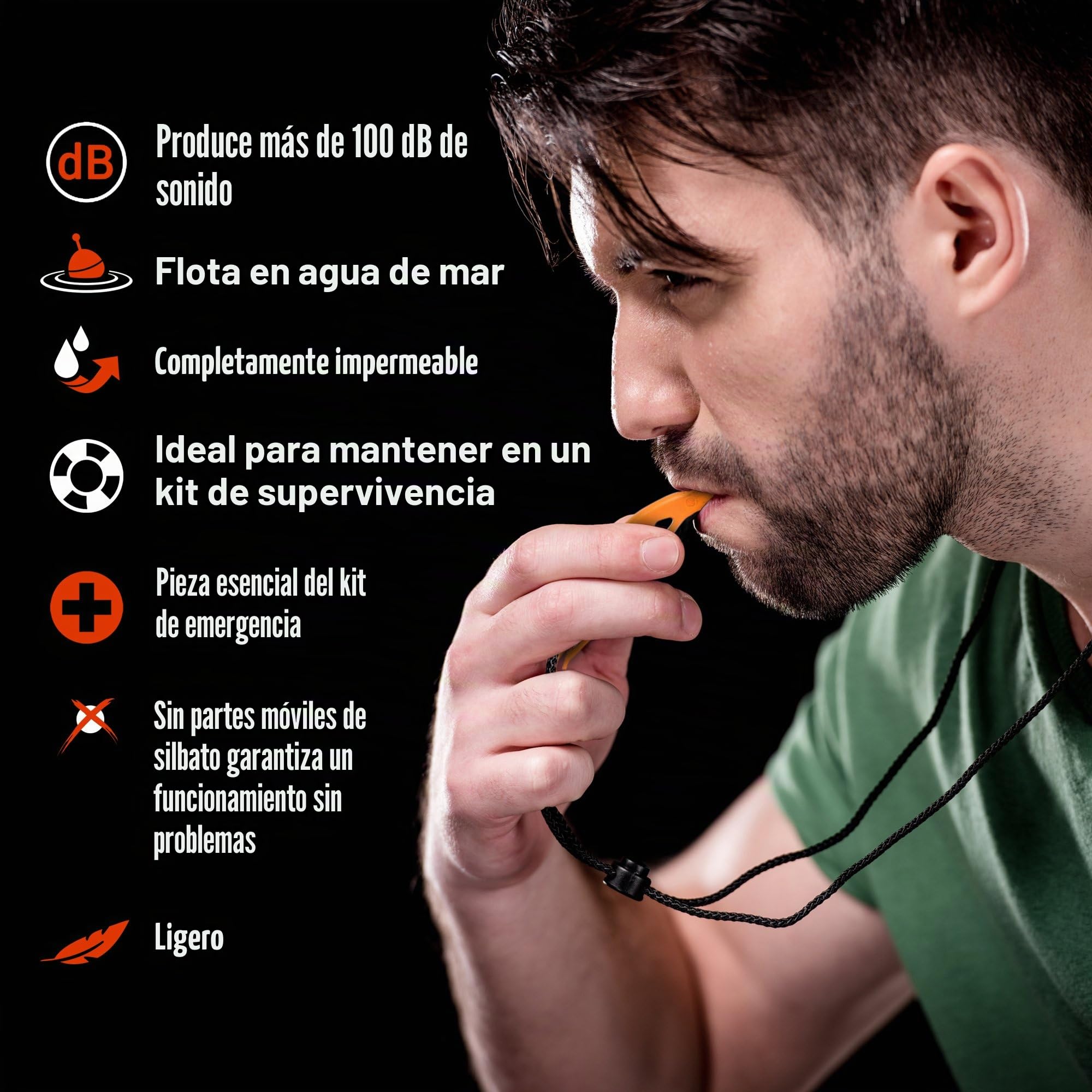 BRAMBLE Silbato Portátil De Emergencia Y Supervivencia - Accesorios de Seguridad | Accidentes, Socorrista, SOS y Mas