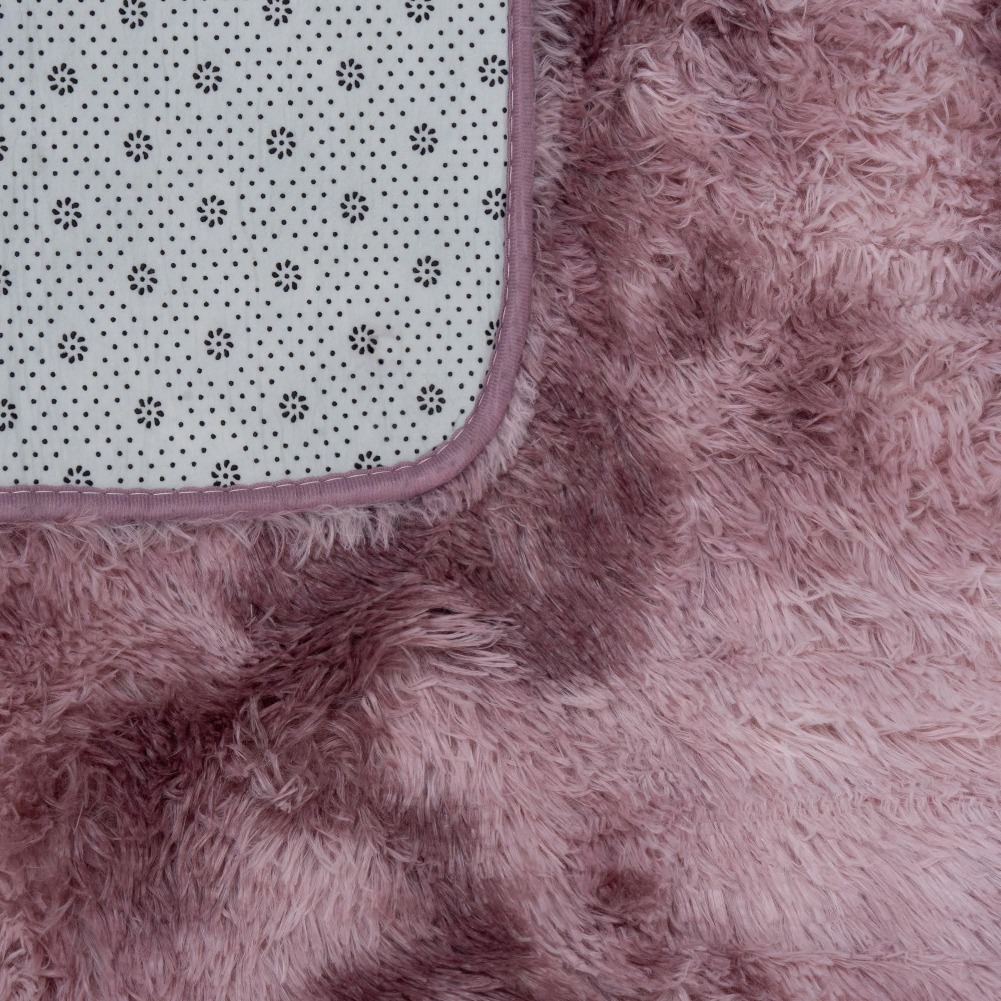 Pergamon Fluffy Shaggy Teppich Altrosa – Hochflor Teppich extra weich, moderner Wohnzimmer Teppich, kuschelig & pflegeleicht