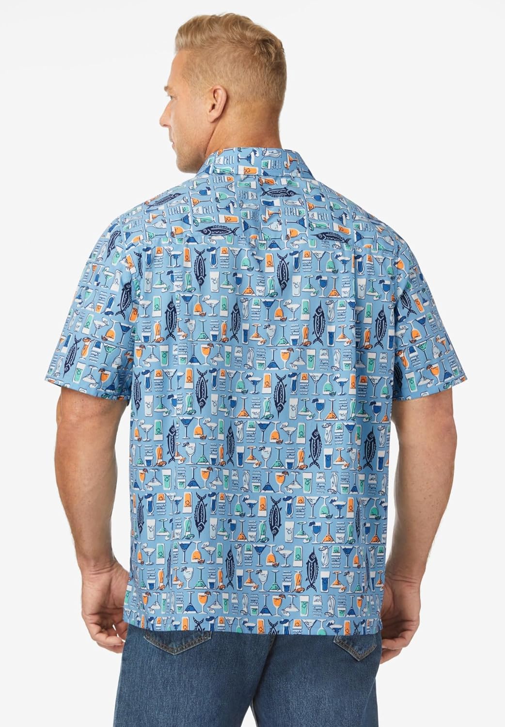 KingSize Men's Big & Tall Tall The No-Tuck Casual Short Sleeve Shirt