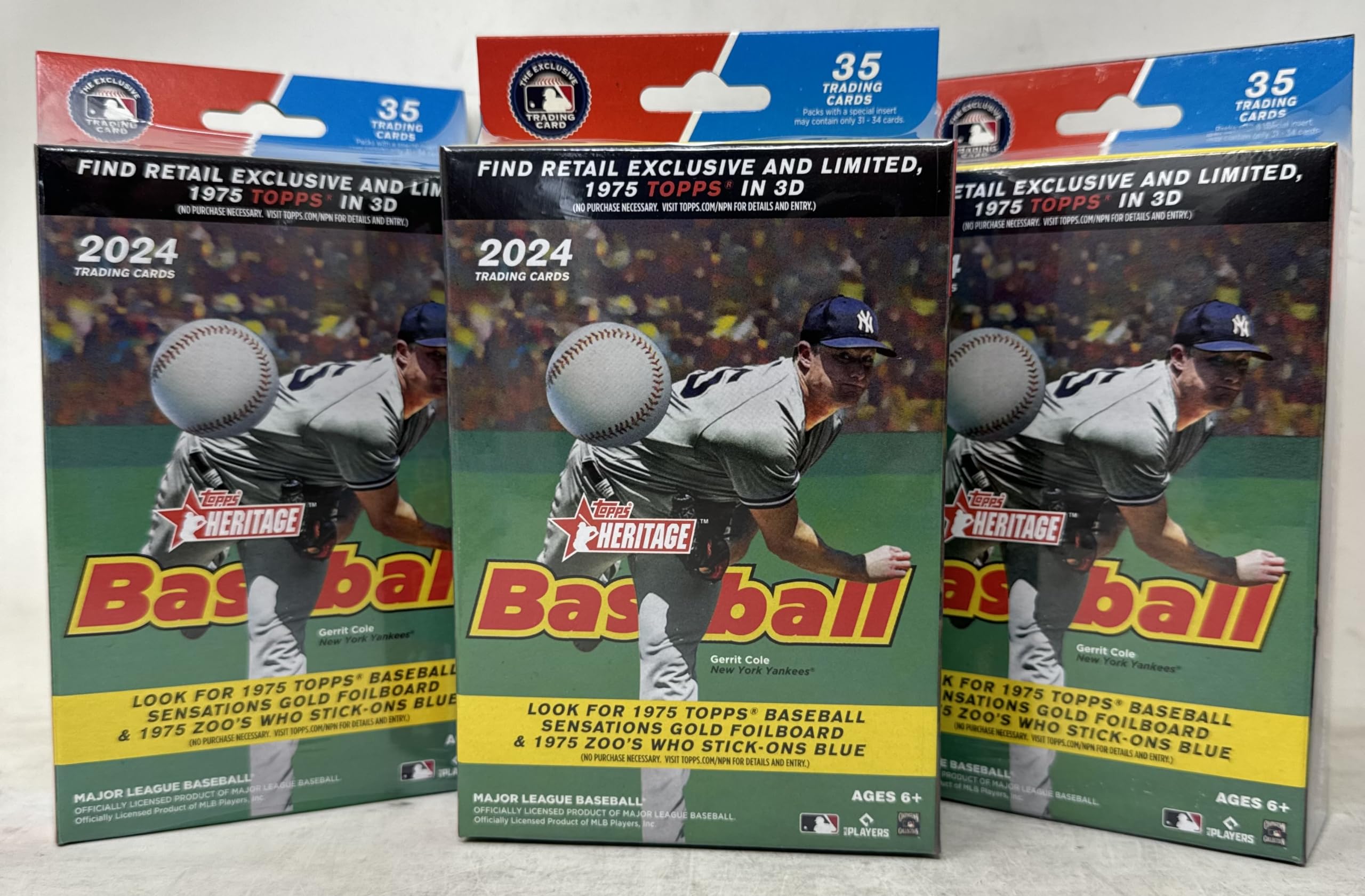 Topps2024 Heritage Baseball Hanger Boxes - 3 Hanger Boxes