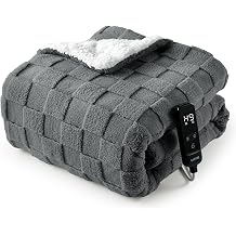 Garvee Heated Weighted Blanket for Adults, 15 lbs Weighted Beads, 50"60"