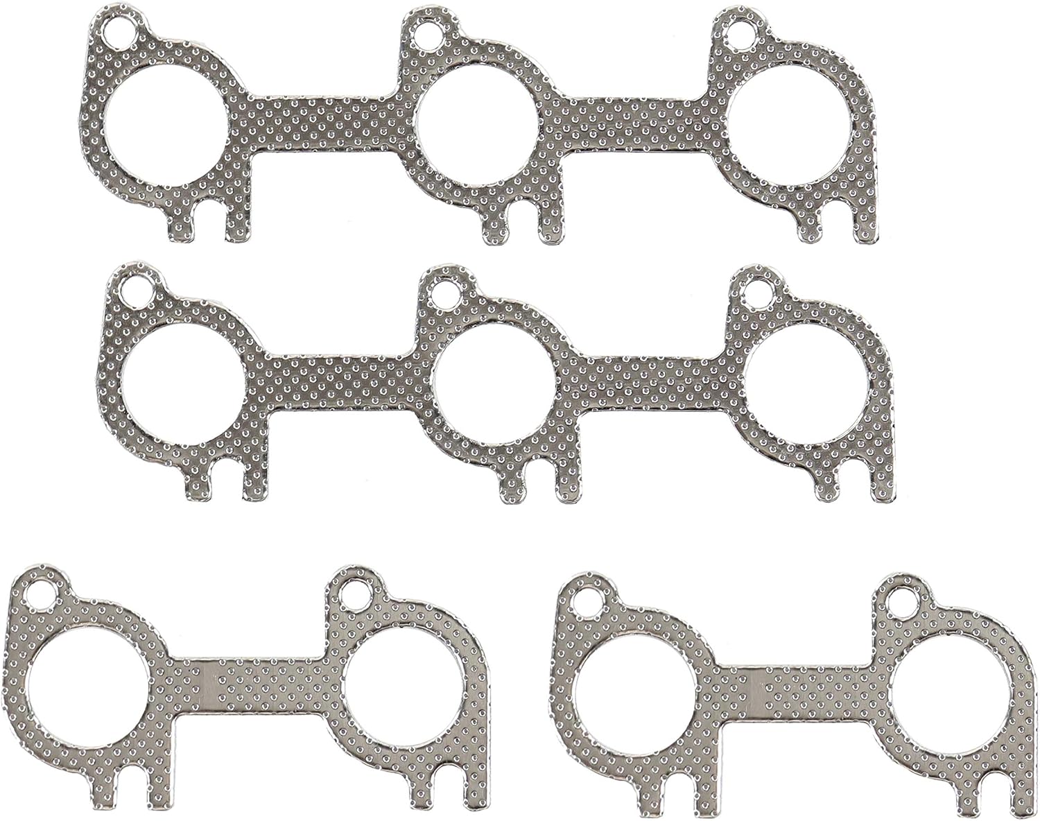 DNJ EG4184 Exhaust Manifold Gasket Set for 1997-2019 Ford E-350 Club Wagon, E-350 Econoline, E-350 Econoline Club Wagon 6.8L V10 20V SOHC 415cid