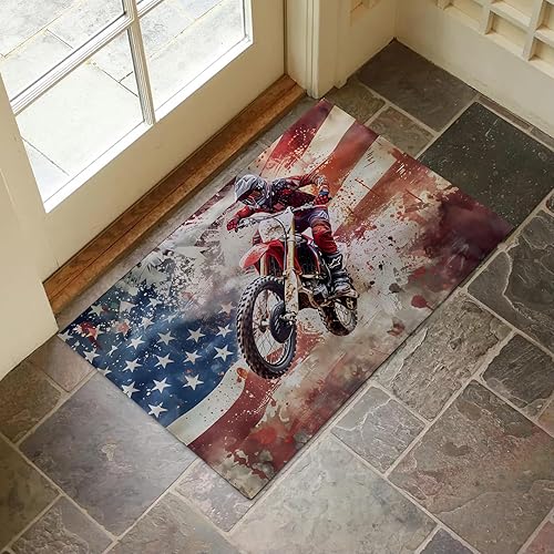 Miniatura 12 de Tapete de interior con patrón de calavera gótica para entrada, 17 x 29.5 pulgadas, tapete de calavera oscura para decoración del hogar, tapete