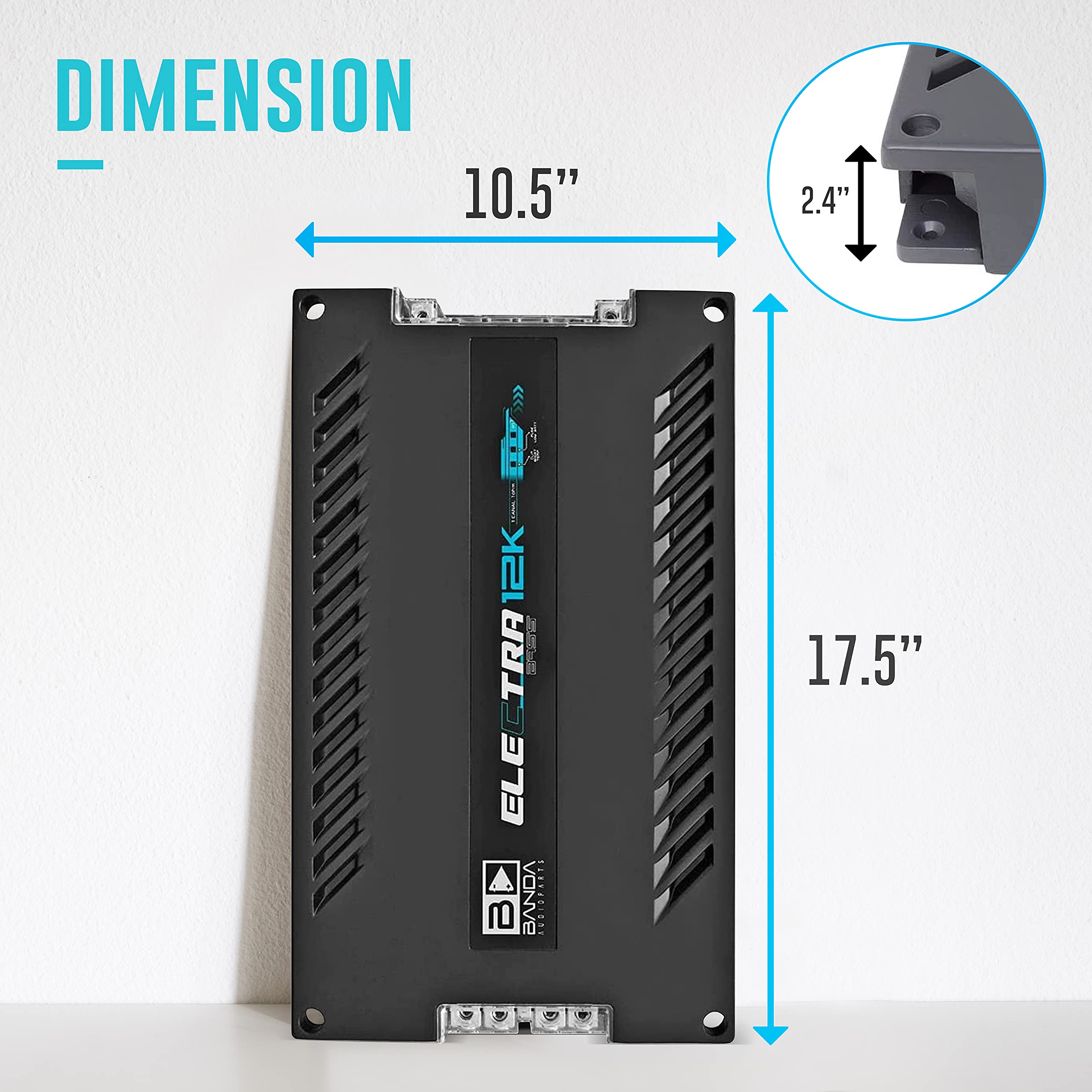 BANDA BASS12K 12000W 1Ωアンプ