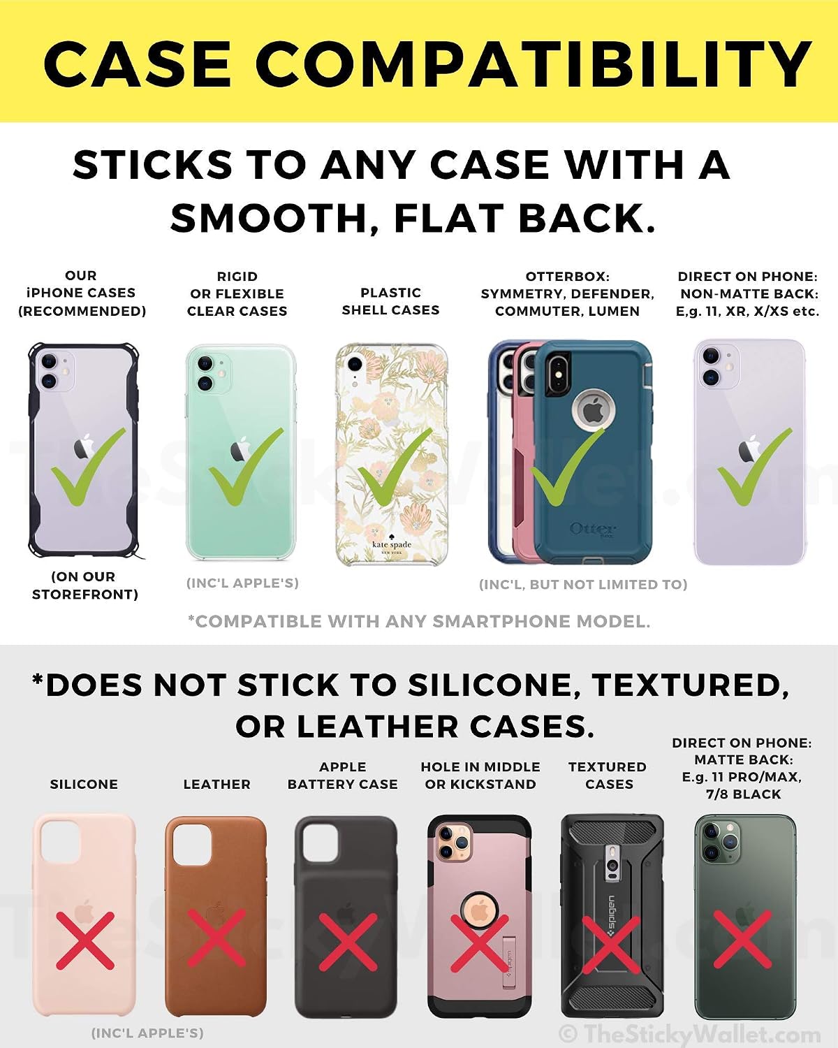 New 4-in-1 Stick-On Spandex Ring Wallet for iPhone 12, 11, XR & Any Phone + Magnetic + Finger Grip + Kickstand – Best Stretchy Card Holder, Sticks to Case (12, 11 Pro Max XR etc)