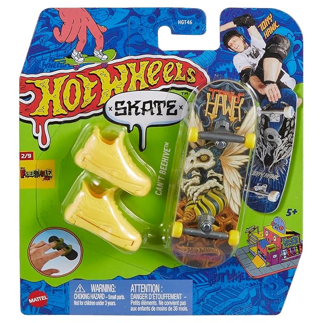 Mini monopatin Hot Wheels. Incluye Zapatos. 10 cm - Modelos Surtidos