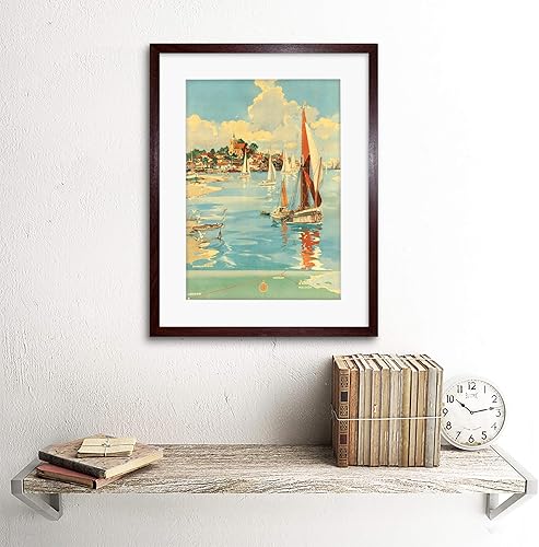 Miniatura 4 de The Art Stop Travel England Maldon British Railways Harbour SAIL Boat Print B12X7840
