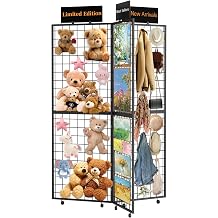360 Foldable Grid Wall Panel, Three Gridwall Display Stand