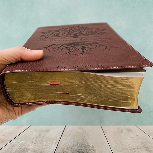 Miniatura 4 de NKJV Open Bible  Personalized Custom Illustration with Family Name & Date Included in Design  Gift for Wedding, Baptism, Graduation or Birthday