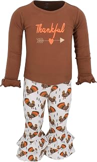 Unique Baby Girls 2 Piece Thankful Thanksgiving Outfit Price In India