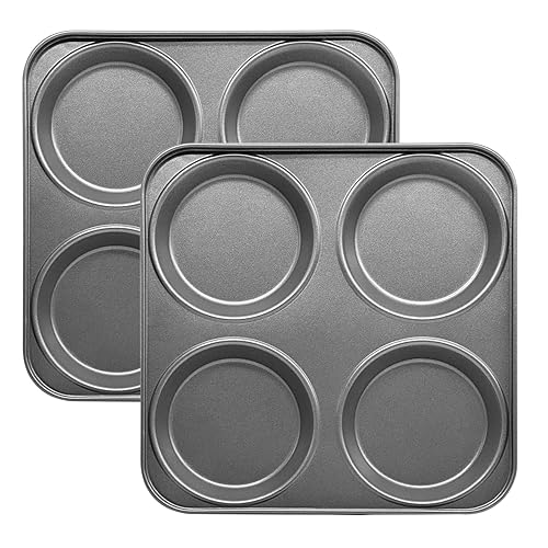 Yorkshire Pudding Pan Set of 2, 4-Cup Nonstick Muffin Top