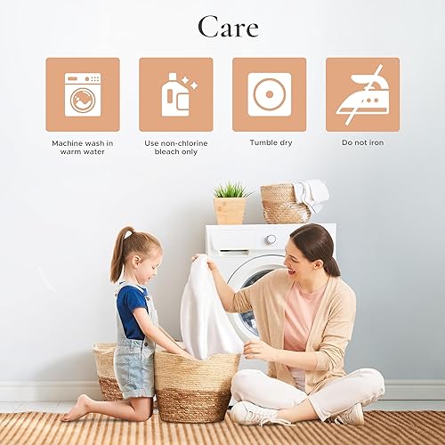 Miniatura 8 de Sleep & Beyond Protector de colchón impermeable de algodón orgánico, Algodón, Ivory