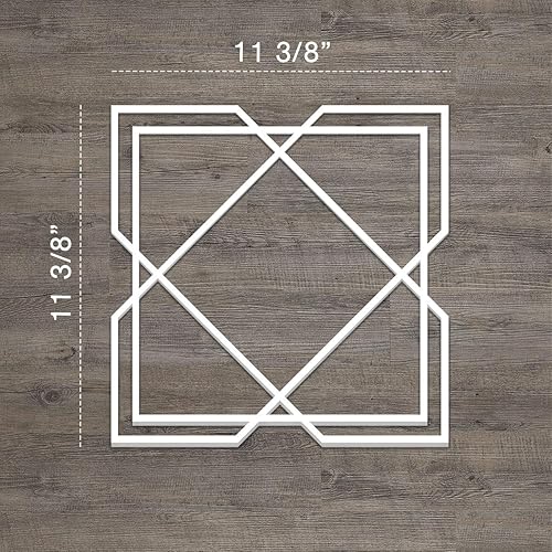 Miniatura 2 de Ekena Millwork 11 38 pulgadas de ancho x 11 38 pulgadas de alto x 38 pulgadas de alto x 38 pulgadas de alto, pequeños paneles de pared decorativos