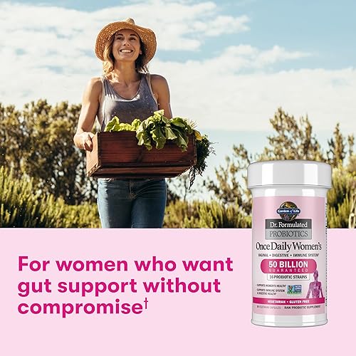 Miniatura 6 de Probiotico Jardín de vida, suplemento para las mujeres, Formulado una vez al día, estabilizante para la mujer, recomendado por Doctores