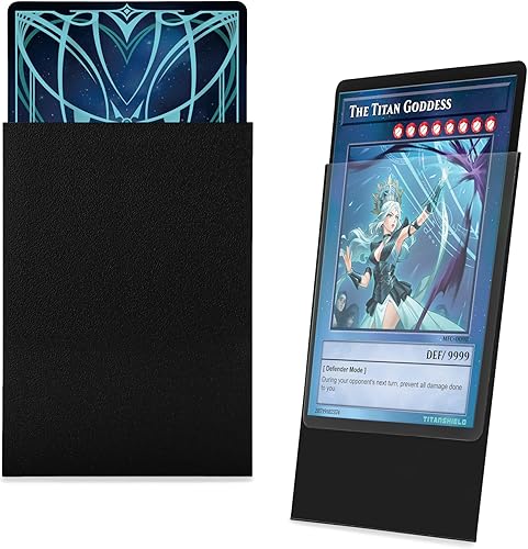 Miniatura 3 de TitanShield (150 mangas) tamaño pequeño japonés, fundas para tarjetas de comercio para Yu-Gi-Oh, Pelea de cartas Vanguard & More