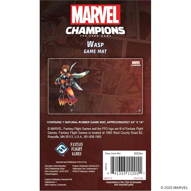 Foto 2 de 3 de Fantasy Flight Games - Marvel Champions: Game Mat: Wasp - Card Game