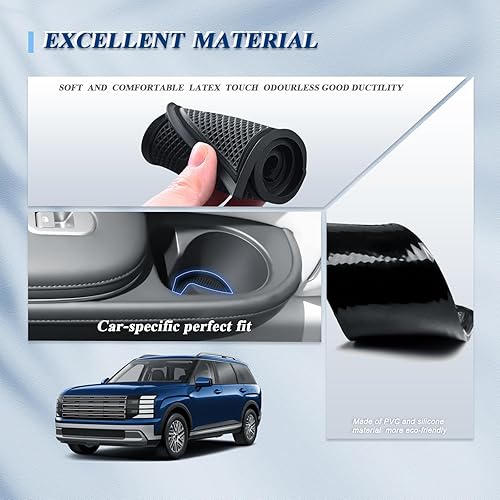 Vista 11 de BIBIBO Alfombrillas con ranura para puerta de automóvil Accord 2023 2023 2024, almohadillas de ranura para puerta de Honda Accord 2023 2024