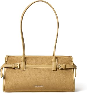 East West Shoulder Bag for Women Suede Designer Purse