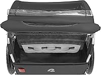 Vista 2 de Retrospec Rover - Remolque para bicicleta para niños, individual y doble pasajero, plegable